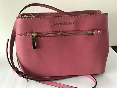 michael kors hailee satchel pink tulip|Michael Kors Hailee Tulip Saffiano Satchel Bag EUC .